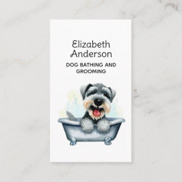 Hund Groomer Schnauzer Visitkort