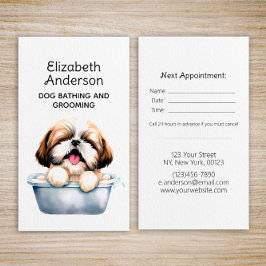 Hund Groomer Shih Tzu Möte Visitkort