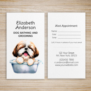 Hund Groomer Shih Tzu Möte Visitkort