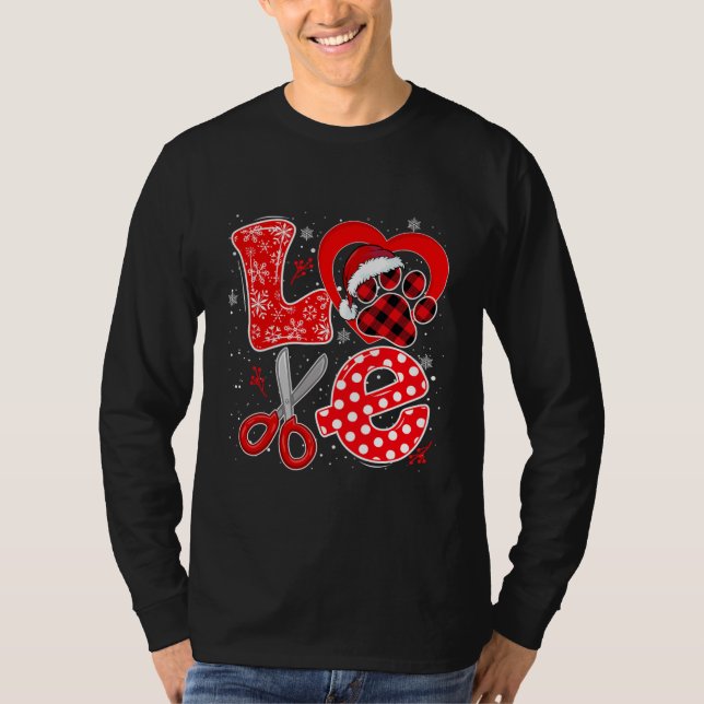 Hund Groomer Shirt Hund Grooming Outfit for Women T Shirt (Framsida)