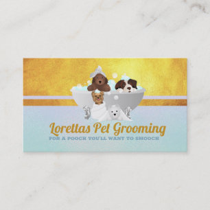 Hund Groomer Slogans Affärskort Visitkort