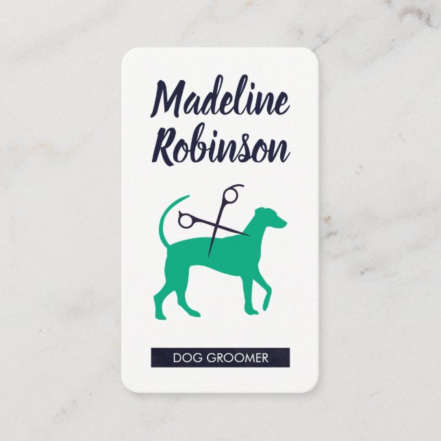 Hund Groomer | Stylist Tidsbeställning Kort (Framsida)