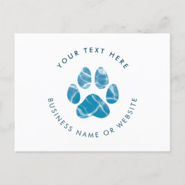 Hund Groomer Tvättar Vatten Tassar-utskrifter i ka Vykort