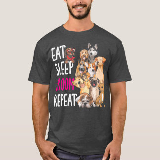 Hund Groomer Upprepa viloläge i viloläge T Shirt