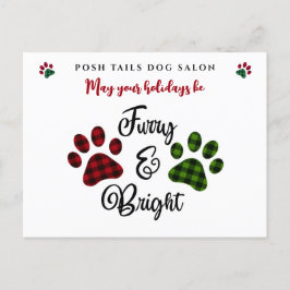 Hund Groomer Walker Vet Client Helgdag vykort