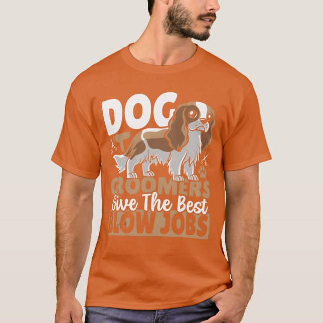 Hund Groomers Hund Grooming Groomer presentflicka T Shirt (Framsida)