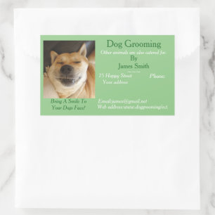 hund Grooming and djuromsorg services medicine med Rektangulärt Klistermärke