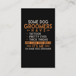 Hund Grooming Animal Tattoed Hund Groomer Visitkort
