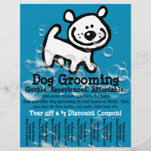 Hund Grooming Anpassade för främjande i östra laka Reklamblad