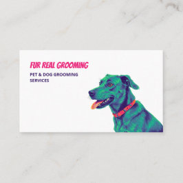 Hund Grooming Anpassningsbar QR Visitkort