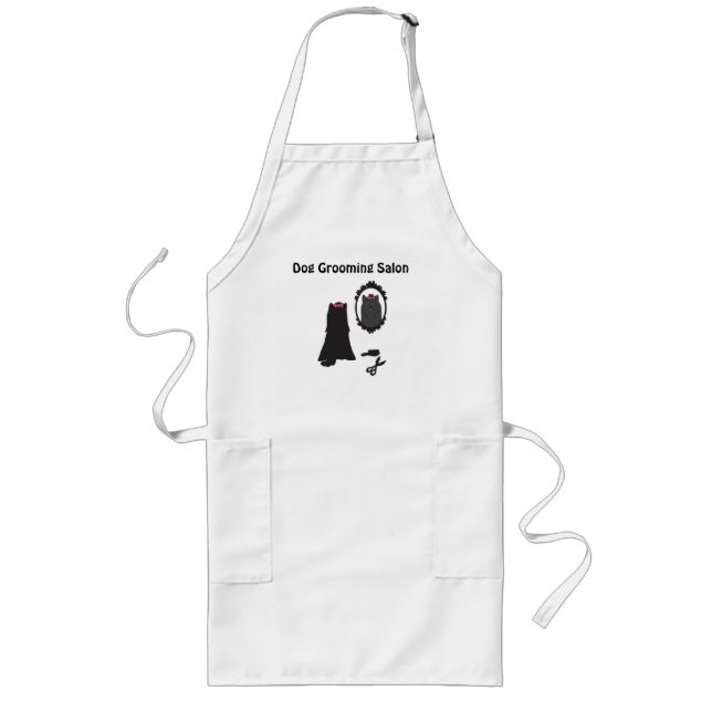 Hund Grooming Apron - anpassningsbar Långt Förkläde (Framsidan)