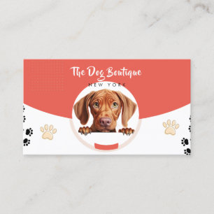 Hund grooming boutique pet Paepy-skript Visitkort