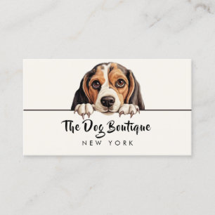 Hund grooming boutique pet Paepy-skript Visitkort