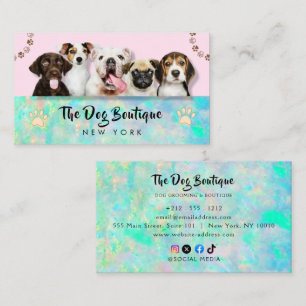 Hund grooming boutique pet Paepy-skript Visitkort