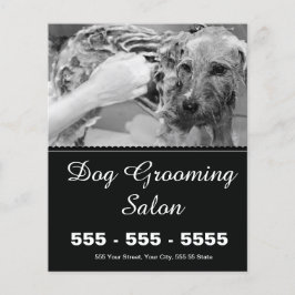 Hund Grooming Flyer - anpassningsbar