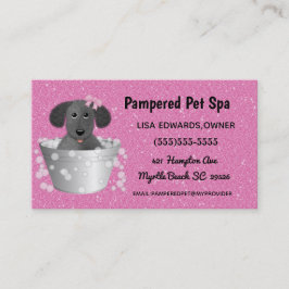 Hund Grooming Hund Spa-avtalskort Tidsbeställning Kort