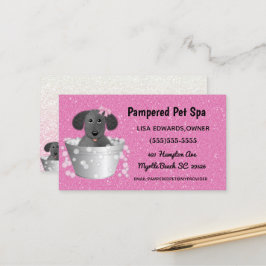 Hund Grooming Hund Spa-avtalskort Tidsbeställning Kort