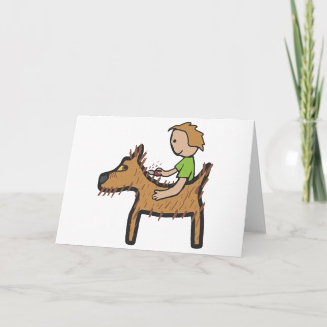 Hund Grooming Kort (Framsida)