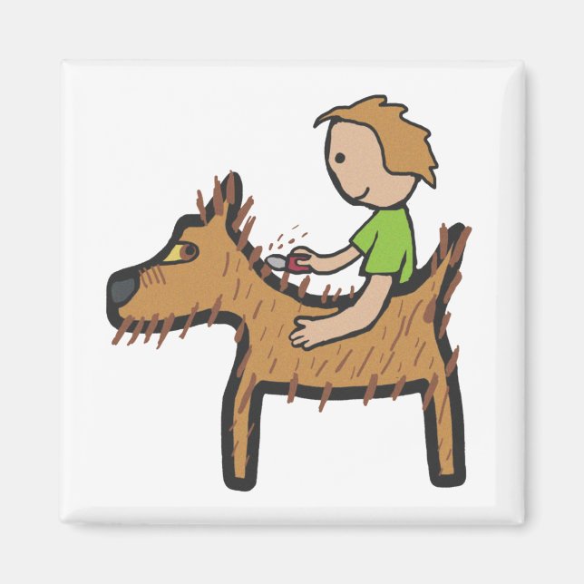 Hund Grooming Magnet (Framsidan)