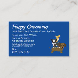 Hund Grooming Möte Visitkort