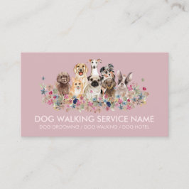 Hund Grooming Pet Service Cute Visitkort