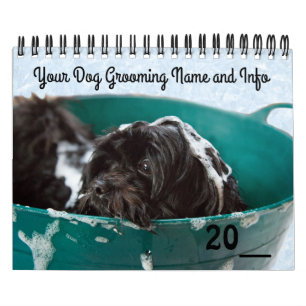 Hund Grooming Pet Store Company Calendar Kalender