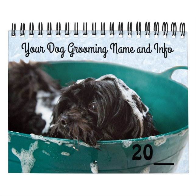 Hund Grooming Pet Store Company Calendar Kalender (Omslag)