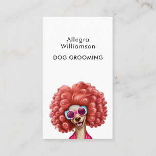 Hund Grooming Roligt QR-kodAffärskort Visitkort