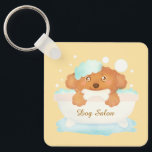 Hund Grooming Salon Nyckelring<br><div class="desc">Kedja för hund trimning för att dekorera din bil nycklar</div>