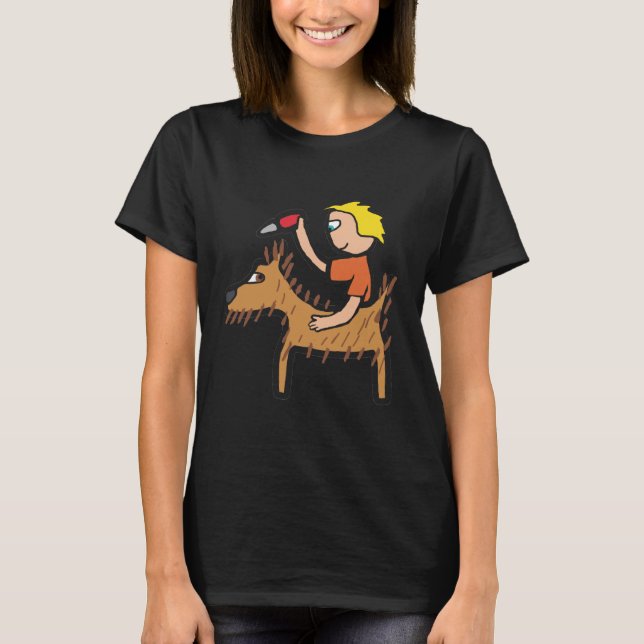 Hund Grooming T Shirt (Framsida)