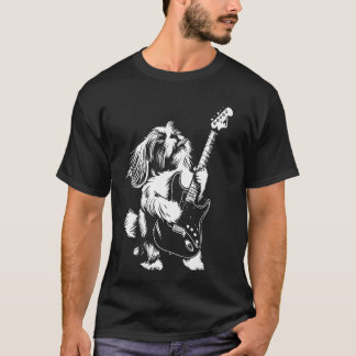 Hund Guitarist Guitar - Shih Tzu Pappa Mamma T Shirt