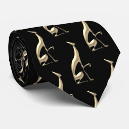 Hund Guld Mönster Slips