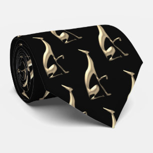 Hund Guld Mönster Slips