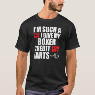 Hund Guy Boxer Fart Joke för manar Boy Boxer T Shirt