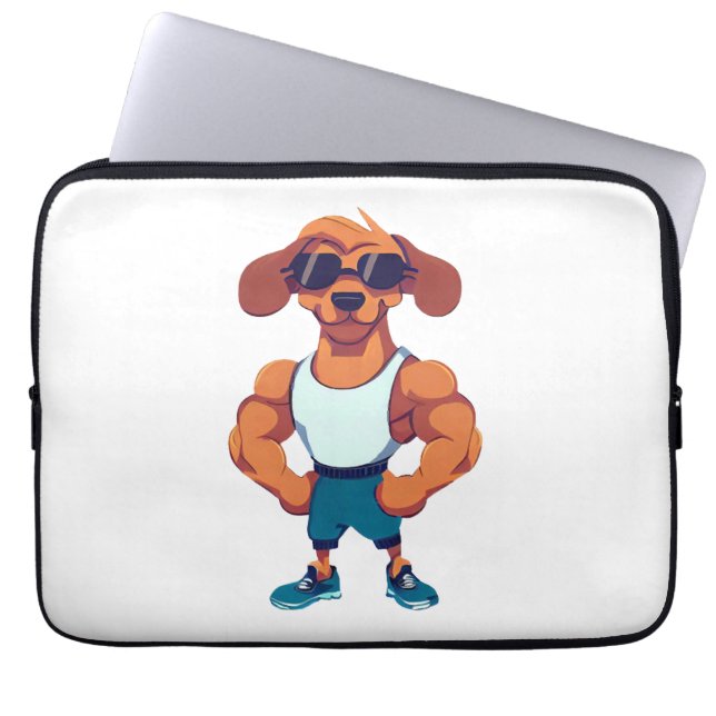 Hund Gym Laptop Fodral (Framsidan)