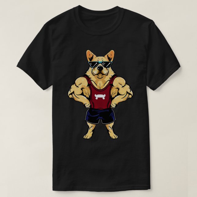 Hund Gym T Shirt (Design framsida)