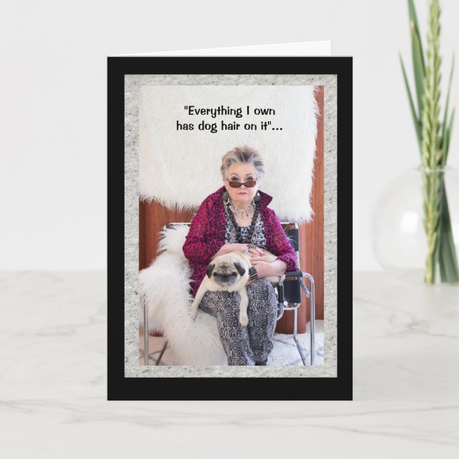 Hund Hair och allt.. kärlek mig, kärlek mitt hund- Kort (Framsida)