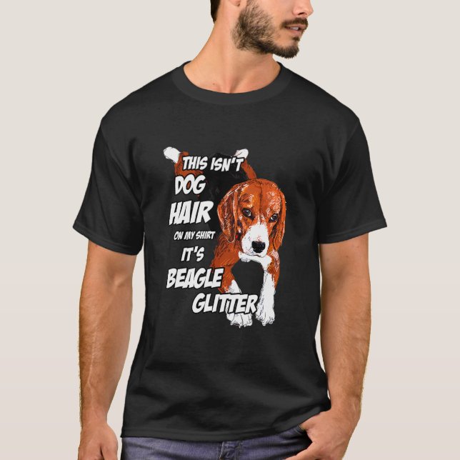 Hund Hair på min beagle T Shirt (Framsida)