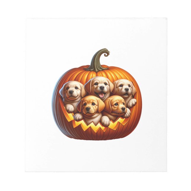 Hund Halloween Anteckningsblock (Framsida)