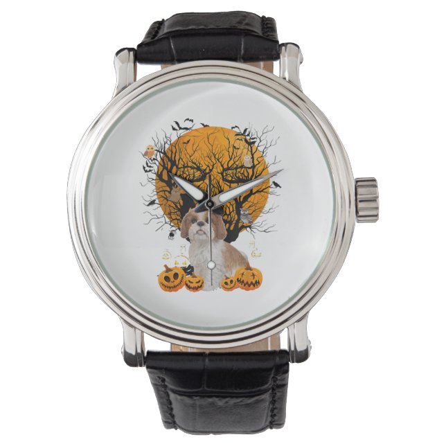 Hund Halloween Armbandsur (Framsida)