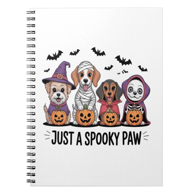 Hund Halloween Bara en taloky Tass Anteckningsbok (Framsidan)