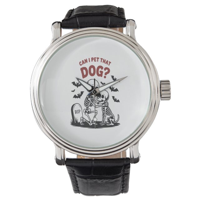 Hund Halloween Bara en taloky Tass Armbandsur (Framsida)