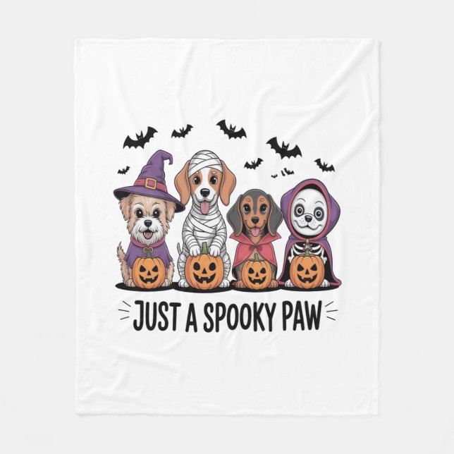Hund Halloween Bara en taloky Tass Fleecefilt (Framsidan)