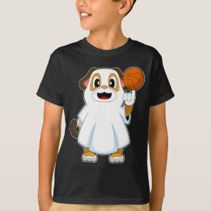 Hund Halloween Basketball T Shirt