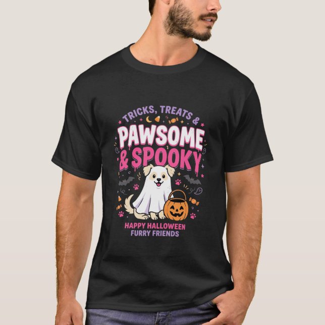 Hund Halloween Boo Crew (2) T Shirt (Framsida)
