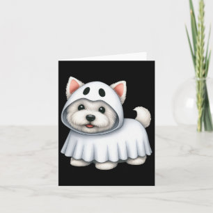 Hund Halloween Costume Ghost Väster Highland Terri Kort