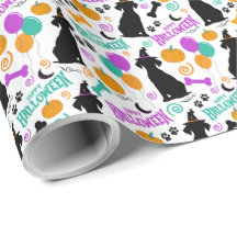 Hund Halloween Gift Wrapping Papper