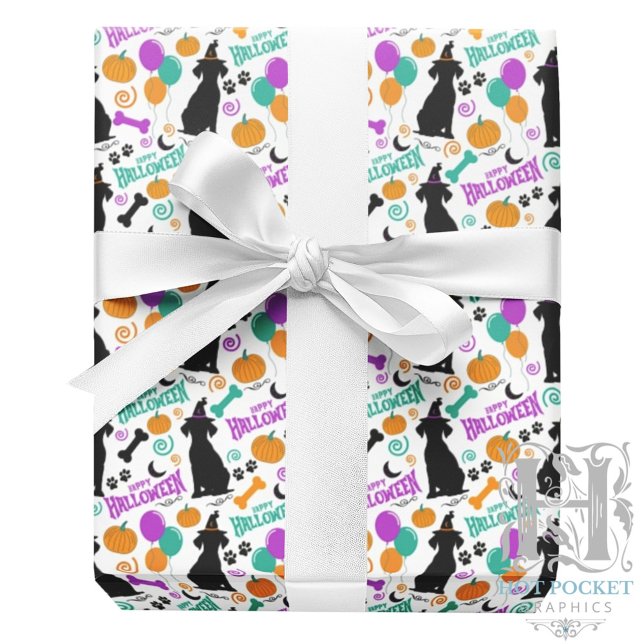 Hund Halloween Inpackningspapper Presentpapper (Skapare uppladdad)