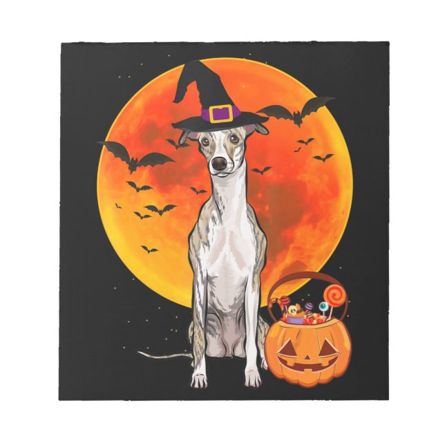 Hund Halloween-Jack o lantern Pumpkin Anteckningsblock (Framsida)