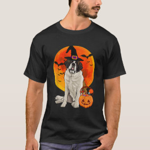 Hund Halloween St Bernard Jack o lantern Pumpkin T Shirt